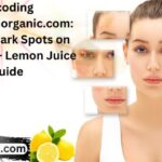 remove dark spots on face tang - lemon juice