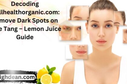 remove dark spots on face tang - lemon juice